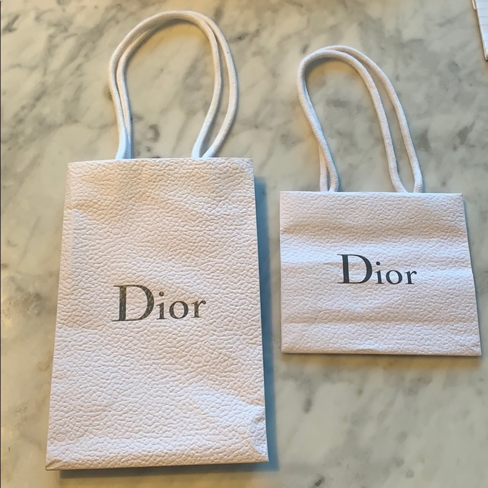 Dior shopping bags